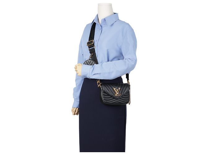 Louis Vuitton Borsa a tracolla New Wave Multi Pochette Black - vista 21