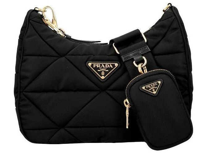 Prada Borsa a spalla imbottita con logo da donna in Re-Nylon RDJN - vista 3