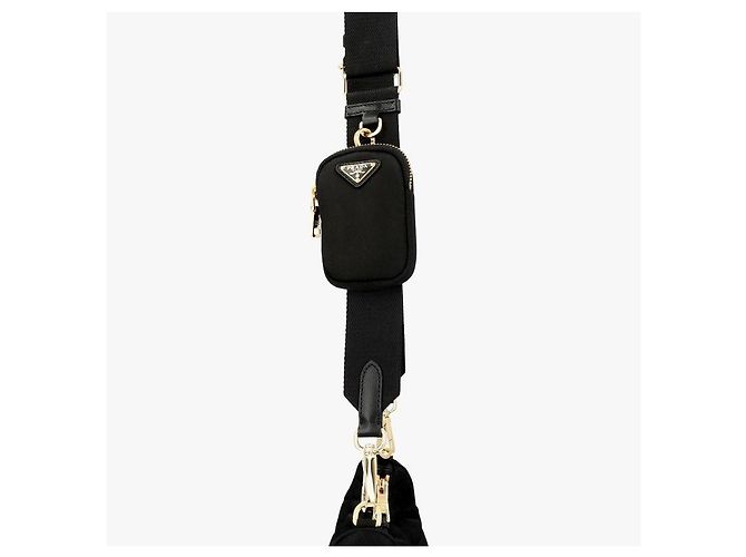 Prada Borsa a spalla imbottita con logo da donna in Re-Nylon RDJN - vista 8