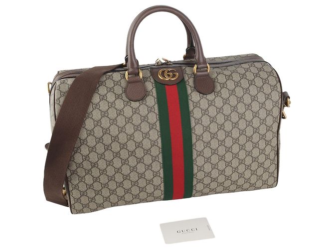 Gucci Borsa da viaggio carry-on Ophidia GG Supreme Medium - vista 8
