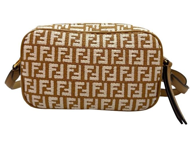 Fendi Borsa a tracolla Camera Case Raffia Singilia Mini - vista 2