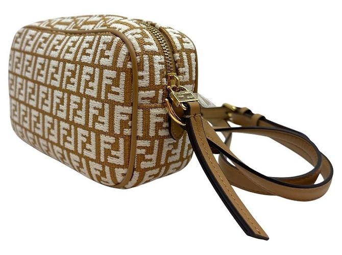 Fendi Borsa a tracolla Camera Case Raffia Singilia Mini - vista 3