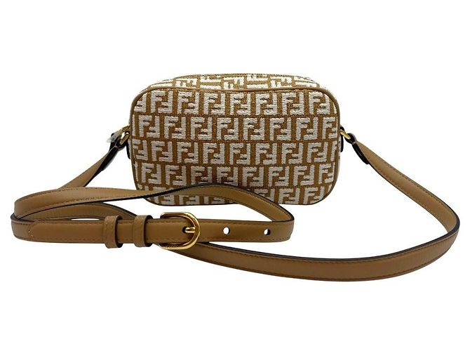 Fendi Borsa a tracolla Camera Case Raffia Singilia Mini - vista 4