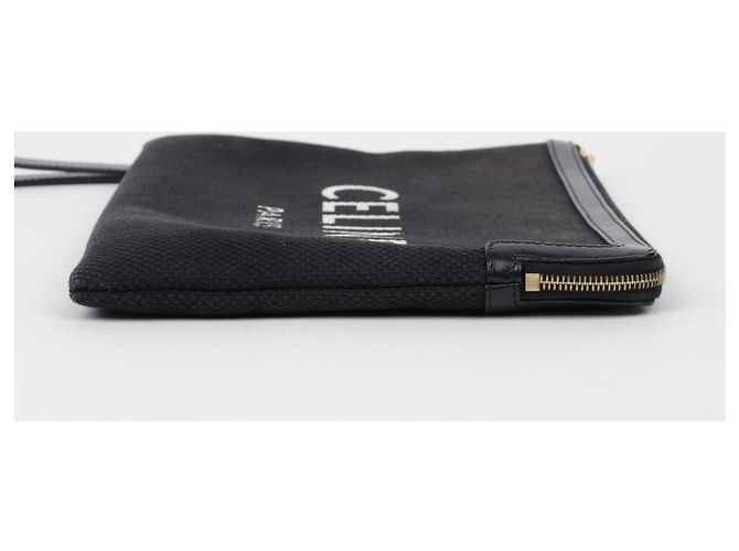 Pochette Céline Logo Marrón Algodón - vista 5