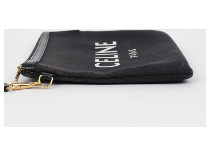 Pochette Céline Logo Marrón Algodón - vista 7
