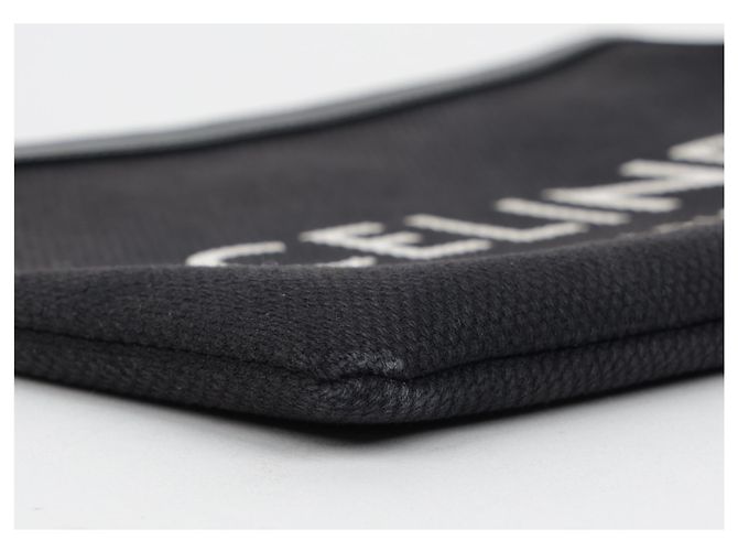 Pochette Céline Logo Marrón Algodón - vista 9