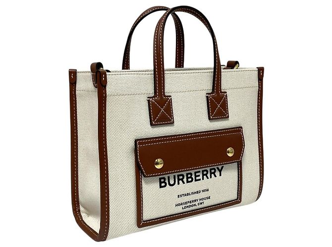 Burberry Borsa Freya Mini Tote e Borsa a Tracolla - vista 2