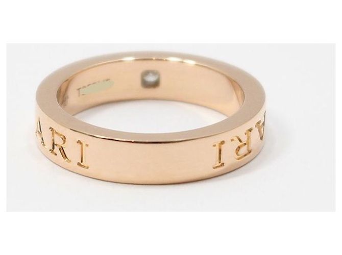 Bulgari Ring Pink Rose Gold New Bibi BB Diamond Essential Band Ring Size - Ansicht 4