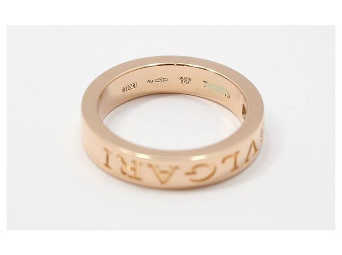 Bulgari Ring Pink Rose Gold New Bibi BB Diamond Essential Band Ring Size - Ansicht 5