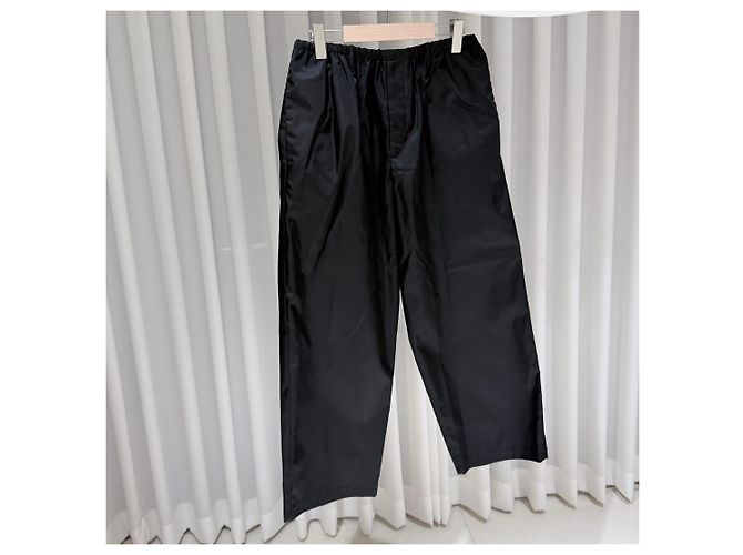 Prada Pantaloni in misto nylon con logo Triangle - vista 3