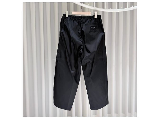 Prada Pantaloni in misto nylon con logo Triangle - vista 5
