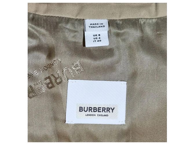 Gabardina Burberry beige de algodón - vista 5