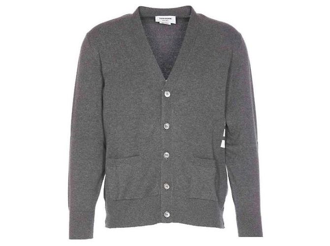 Thom Browne Baumwoll-Cardigan in entspannter Passform mit V-Ausschnitt - Ansicht 2