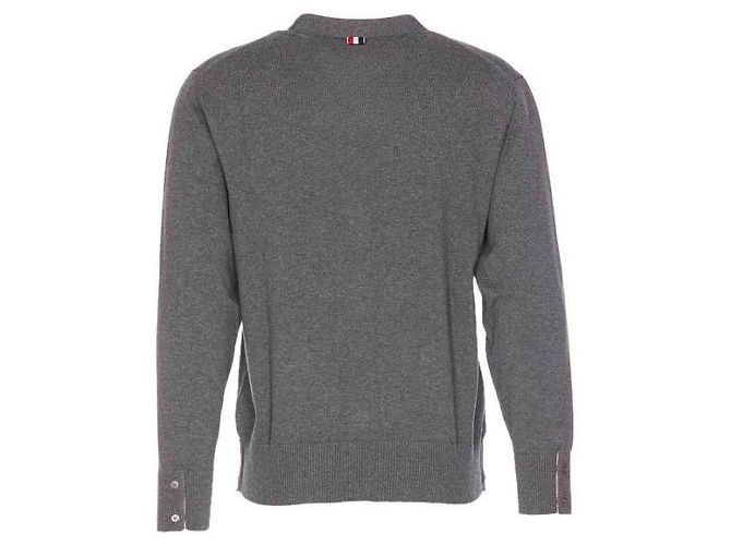 Thom Browne Baumwoll-Cardigan in entspannter Passform mit V-Ausschnitt - Ansicht 3