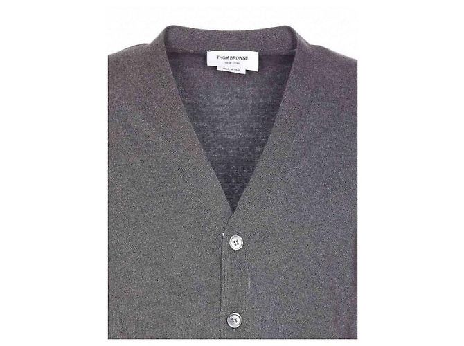 Thom Browne Baumwoll-Cardigan in entspannter Passform mit V-Ausschnitt - Ansicht 5