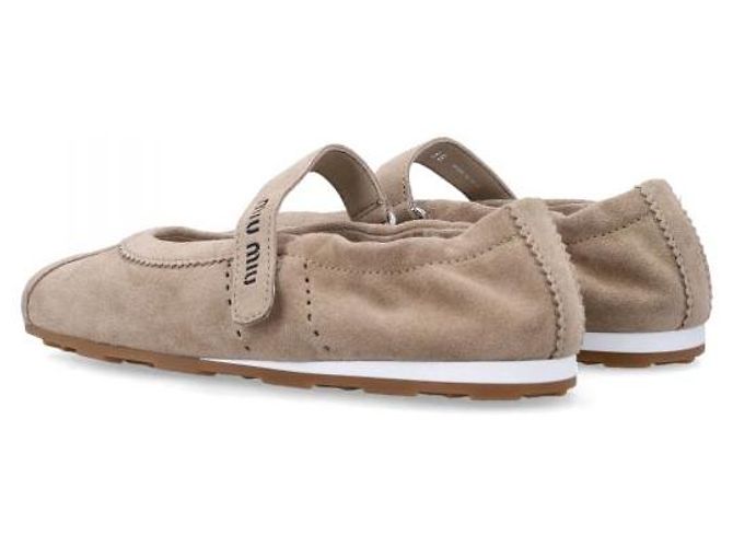 Miu Miu Ballerine Plume Suede - vista 4