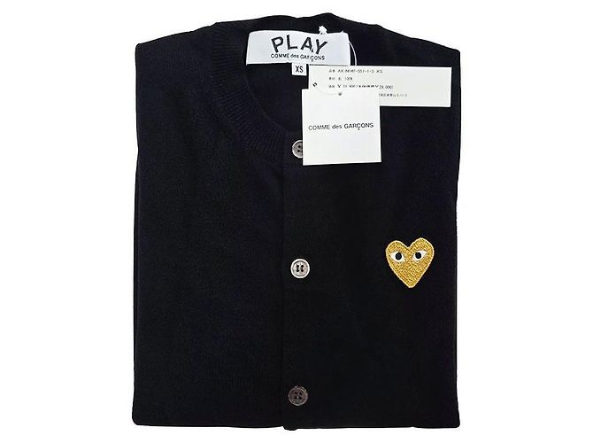 Comme Des Garcons Cardigan Gold Patch AX BLACK - Ansicht 2