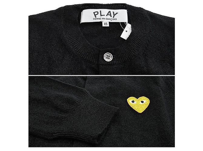 Comme Des Garcons Cardigan Gold Patch AX BLACK - Ansicht 3