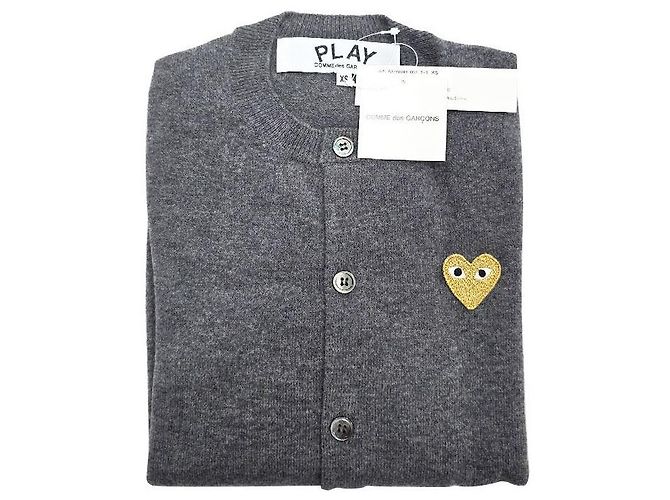 Comme Des Garcons Cardigan Gold Patch AX GREY - Ansicht 2