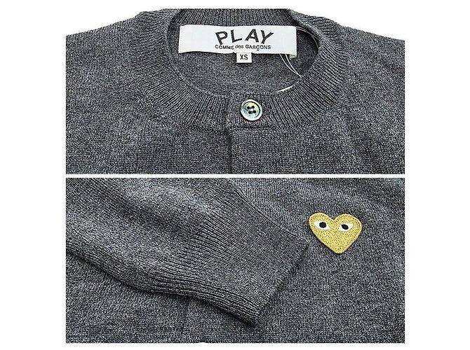 Comme Des Garcons Cardigan Gold Patch AX GREY - Ansicht 3
