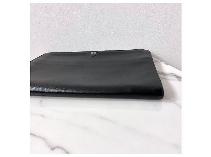 Prada Pochette Saffiano Black - vista 11