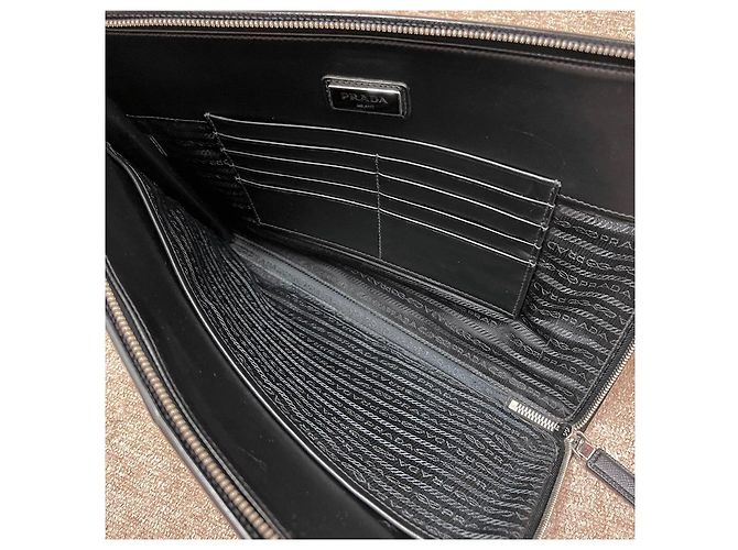 Prada Pochette Saffiano Black - vista 7