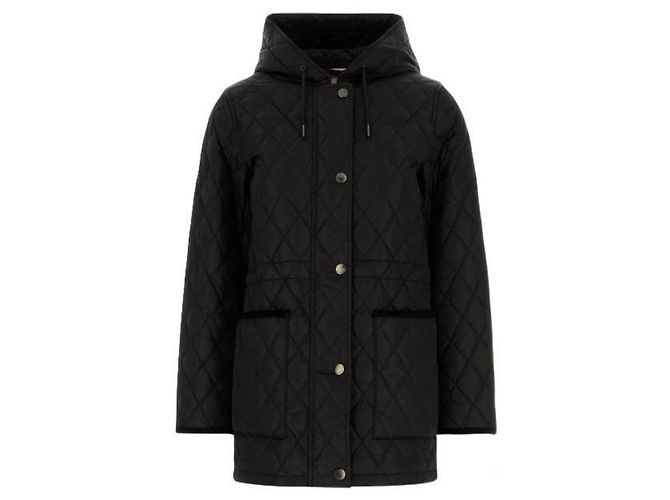 Burberry Steppparka aus Nylon Schwarz Sand - vista 2