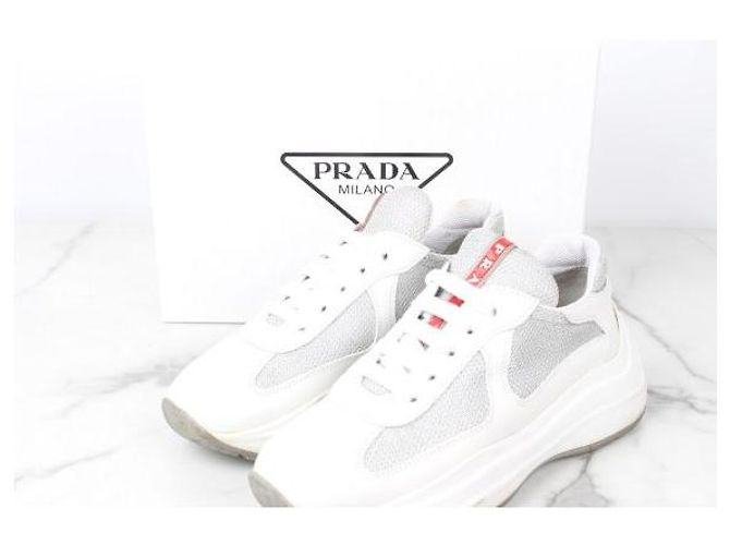 Prada America Cup Sneaker White Silver - Ansicht 2