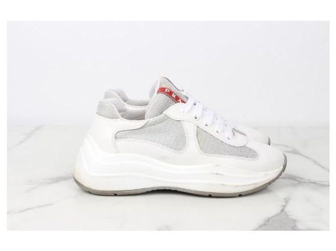 Prada America Cup Sneaker White Silver - Ansicht 4