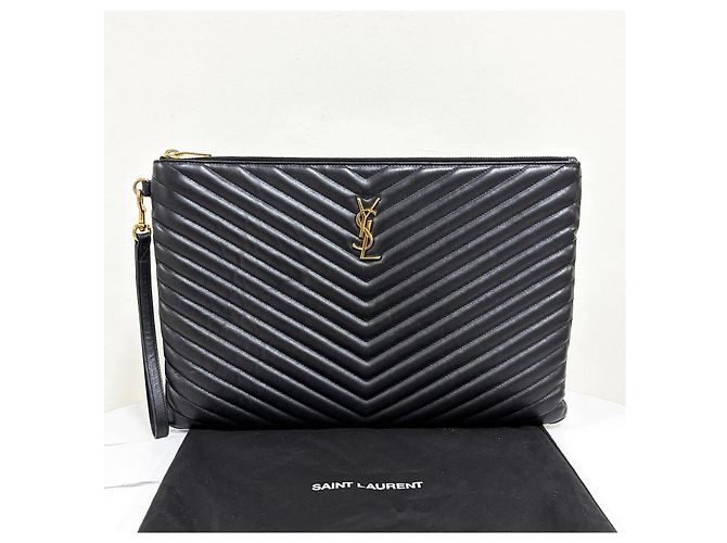 Autre Marque Clutch Monogram Matelassé Black - vista 2