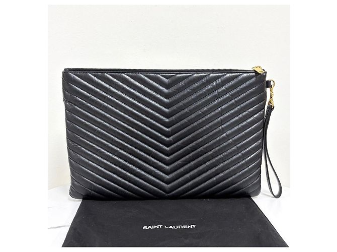 Autre Marque Clutch Monogram Matelassé Black - vista 4