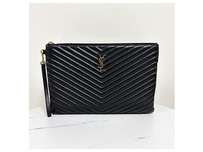Autre Marque Clutch Monogram Matelassé Black - vista 5