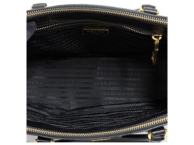 Prada Borsa Tote Saffiano Lux Borsa a Tracolla Nera - vista 13