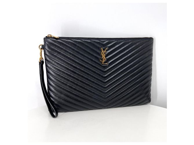 Autre Marque Clutch Monogram Matelassé Black - vista 2