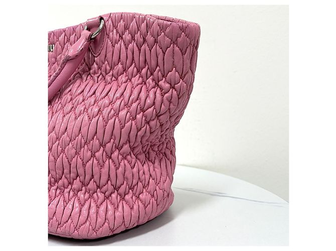 Miu Miu Borsa Tote a Spalla Matelassé con Cristalli - vista 11
