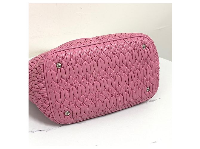 Miu Miu Borsa Tote a Spalla Matelassé con Cristalli - vista 13