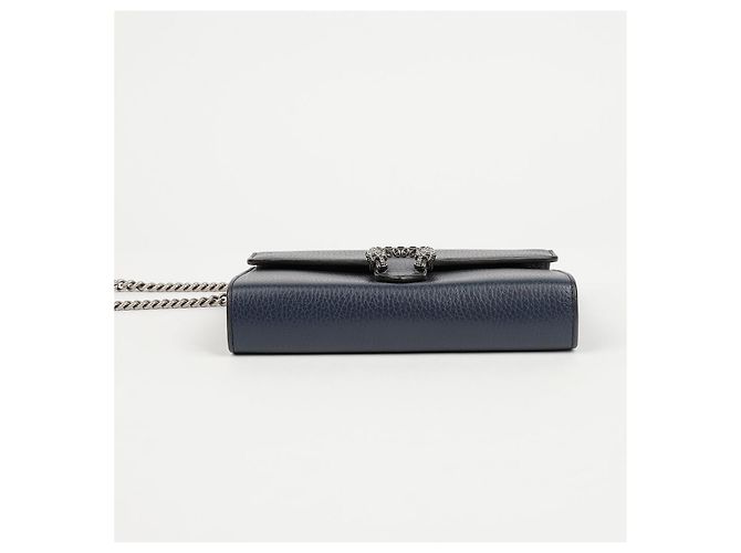 Gucci Borsa a tracolla Dionysus Small in pelle Navy - vista 6