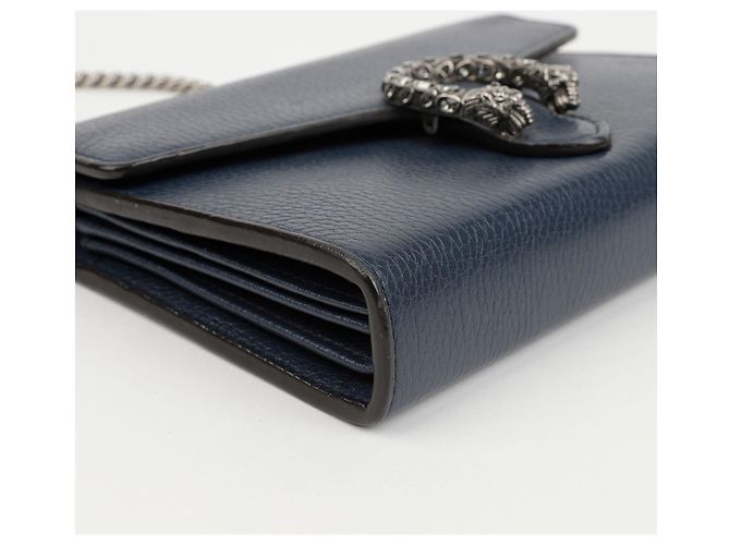 Gucci Borsa a tracolla Dionysus Small in pelle Navy - vista 7