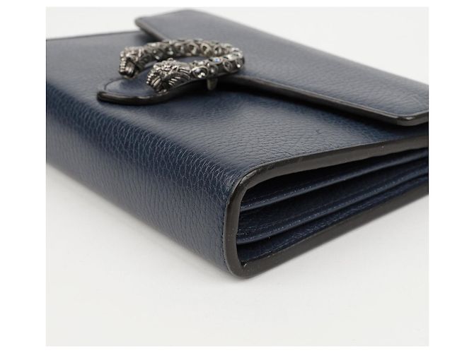 Gucci Borsa a tracolla Dionysus Small in pelle Navy - vista 8