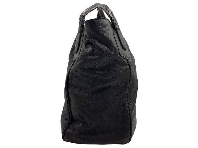 Bamboo Gucci Borsa Tote Grande con Manici in Bambù Nera - vista 2