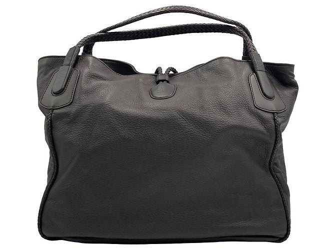Bamboo Gucci Borsa Tote Grande con Manici in Bambù Nera - vista 4