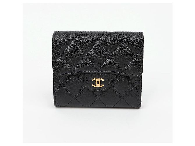 Chanel Portafoglio Classic Small Caviar Flap Nero - vista 2