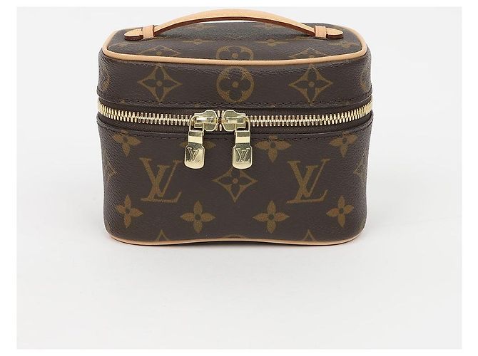 Louis Vuitton Nano Cosmetic Pouch Marrone Coated Canvas - vista 2