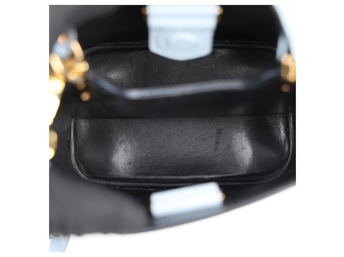 Prada Borsa Tote e a Tracolla in Pelle Saffiano Astral Blue - vista 12