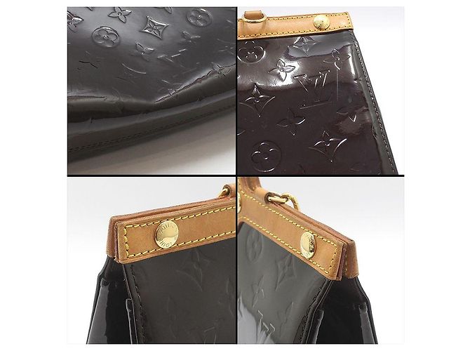 Louis Vuitton Borsa a tracolla Monogram Vernis Amarante Luxbury Rocksbury - vista 11