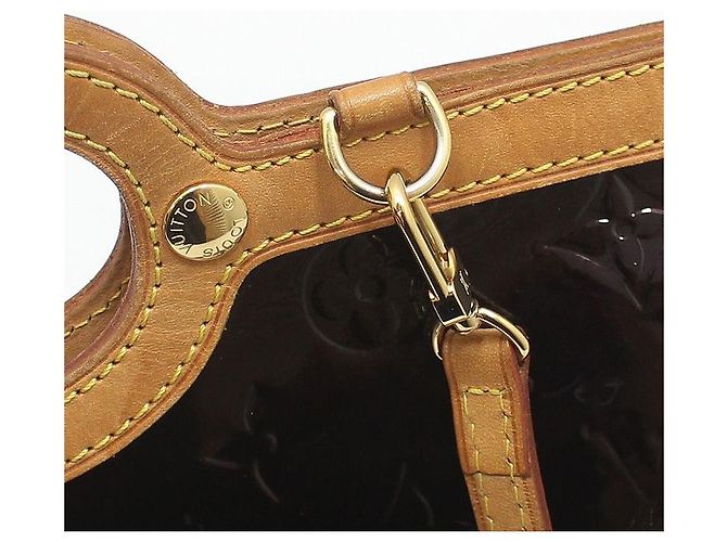 Louis Vuitton Borsa a tracolla Monogram Vernis Amarante Luxbury Rocksbury - vista 8