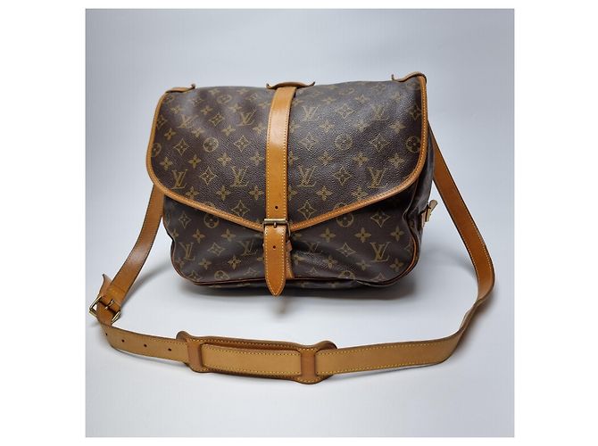 Louis Vuitton Borsa a tracolla Monogram Saumur - vista 3