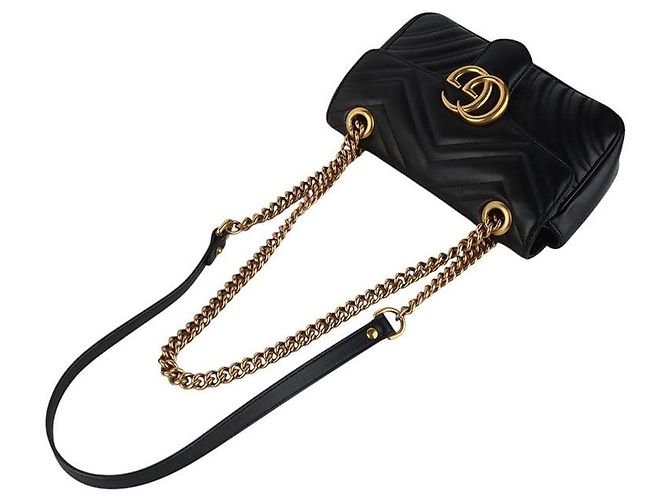 Gucci Borsa a tracolla Small GG Marmont Matelassé - vista 4