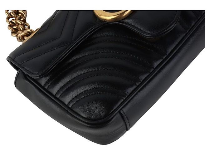 Gucci Borsa a tracolla Small GG Marmont Matelassé - vista 5