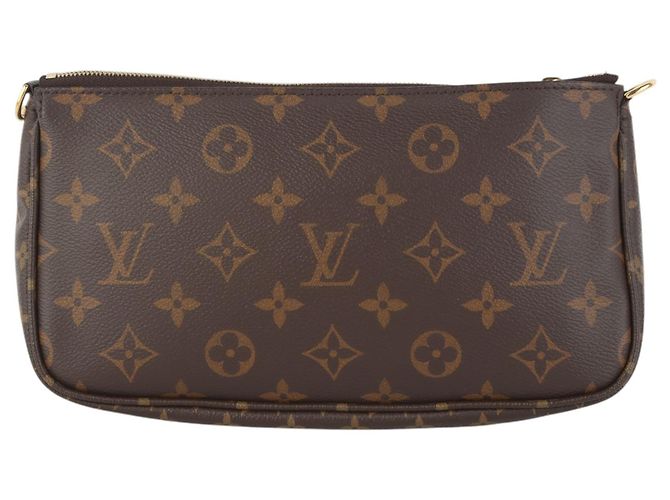 Louis Vuitton Borsa a tracolla Monogram Multi Pochette Accessories Khaki - vista 3